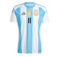 Argentinien Angel Di Maria #11 Fußballbekleidung Heimtrikot Copa America 2024 Kurzarm